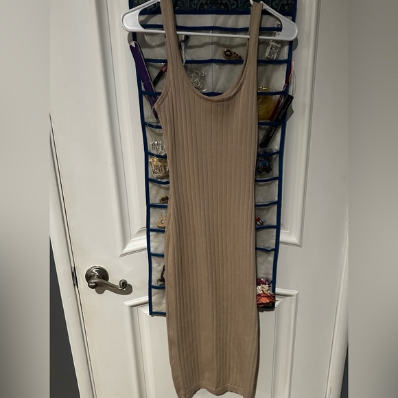 Womens Tan Dress - Picture 1 of 2